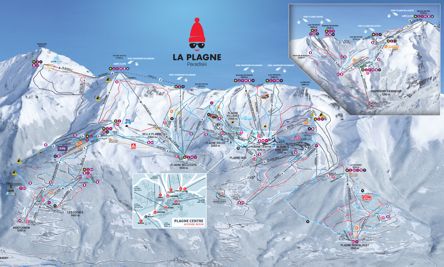 Mapa Paradiski
