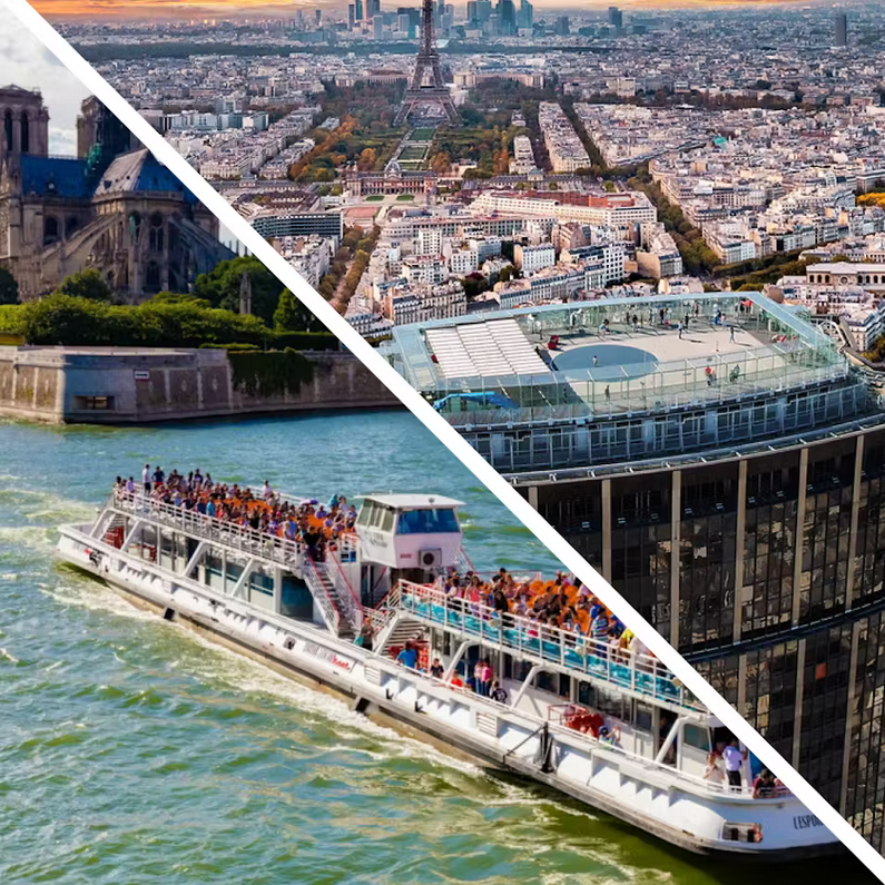 Pakiet: Wieża Montparnasse + Rejs po Sekwanie Bateaux Mouches